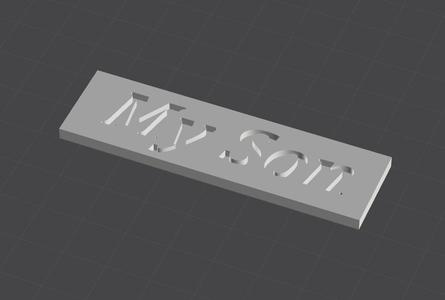 My Son Nameplate
