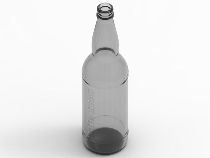 Glass beer bottle 0.66l Longneck