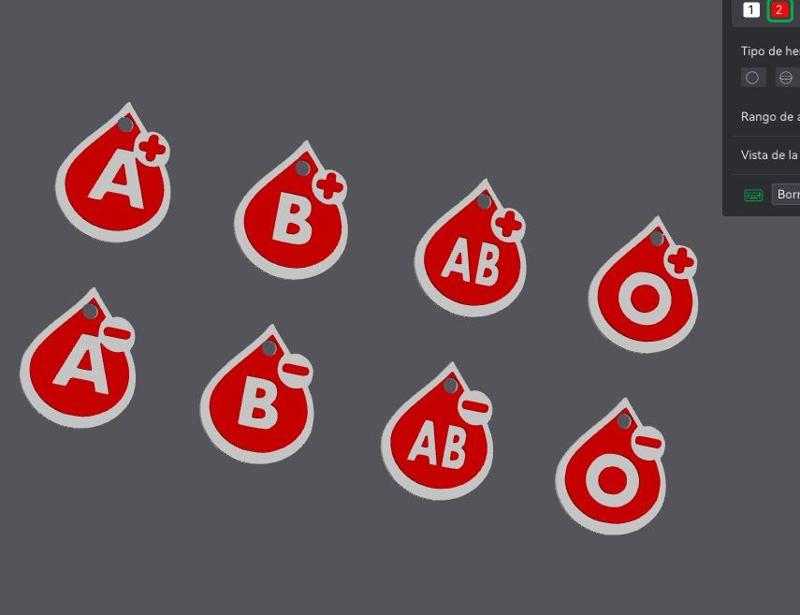 key rings Blood groups