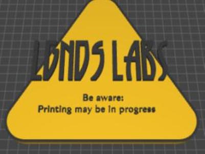 LGNDS Labs Be Aware Sign