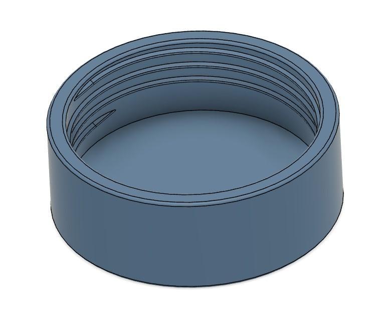 Cap Eurodose Normdose, prepared for insert a gasket - Parameterized Bottle Cap v6 v1