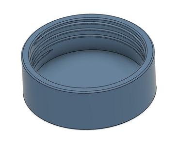 Cap Eurodose Normdose, prepared for insert a gasket - Parameterized Bottle Cap v6 v1