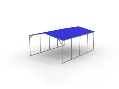 Scale Corrugated Steel A Frame Structure