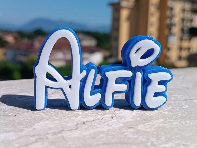 Alfie Disney Name Sign Decorate Room child Birth