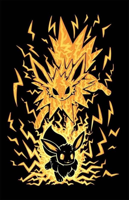 Eevee/Jolteon Evolution Hueforge Art