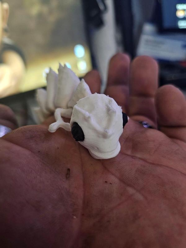 Flexi chameleon with moveable eyes