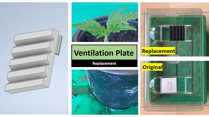 Ventilation Plate for Seed Trays (Window Greenhouses)