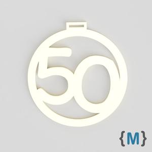 Birthday medal 50