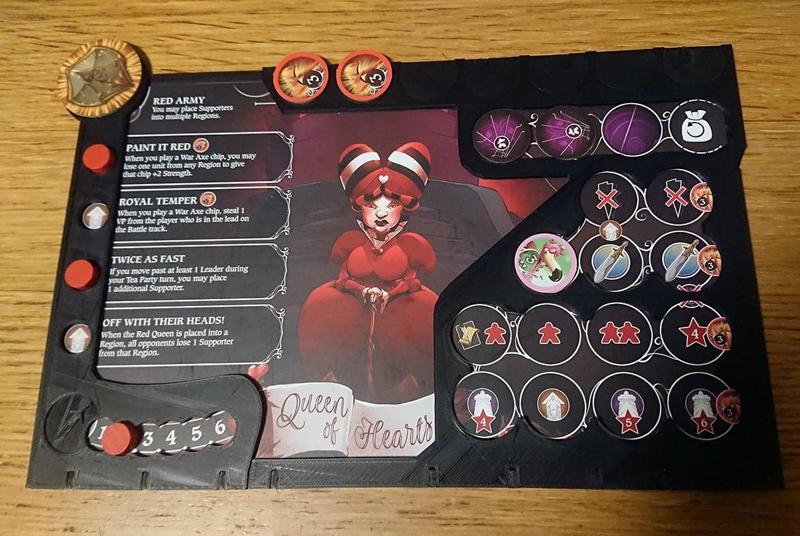 Wonderland's War player board