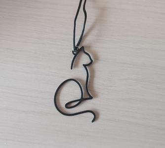 One Line Art: Cat Necklace