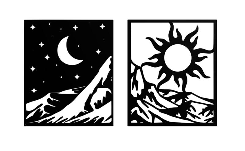 day and night wall art
