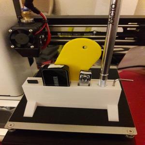 Tool holder for monoprice select mini v2 with improvements