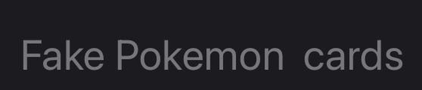 Pokemon mezastar arcade game fake  cards