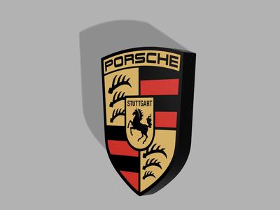 Porsche LED Lightbox Sign