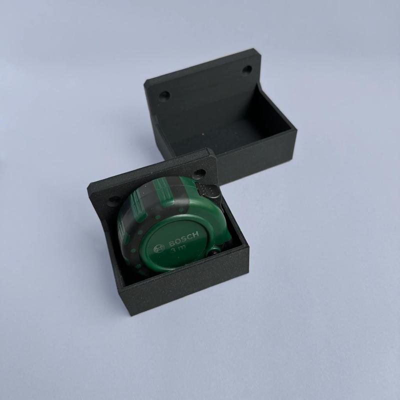 Wall mount for tape measure / Wandhalterung für Maßband