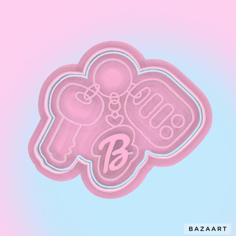 Barbie Keys Cookie Cutter