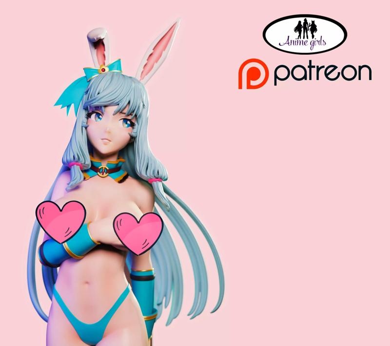 Anime Bunny Warrior Girl Shea Haulia 3D print
