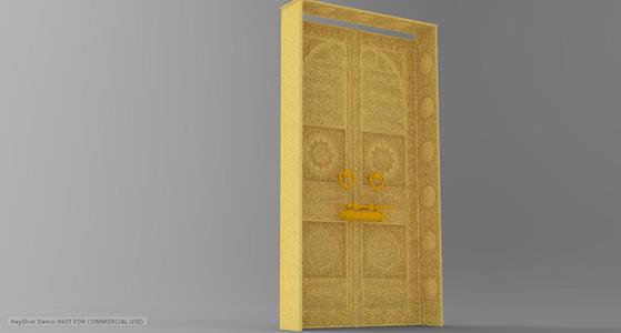 Makkah Kaaba Door and Edges - 3D Printable Model