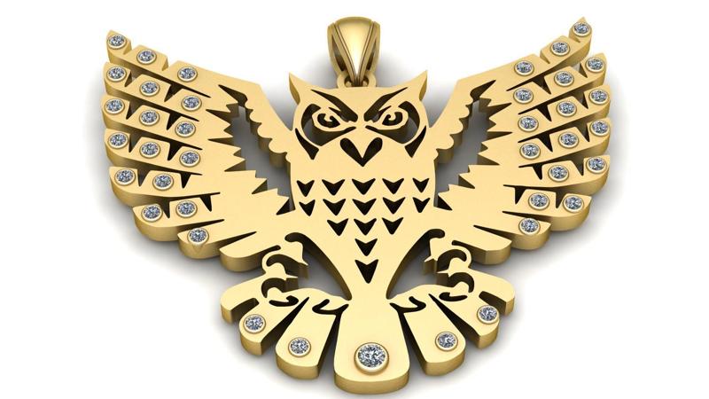 EAGLE KING OF SKY PENDANT 3D PRINTABLE MODEL