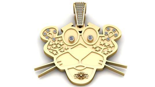 stylish lion PANDANT 3D PRINTABLE MODAL