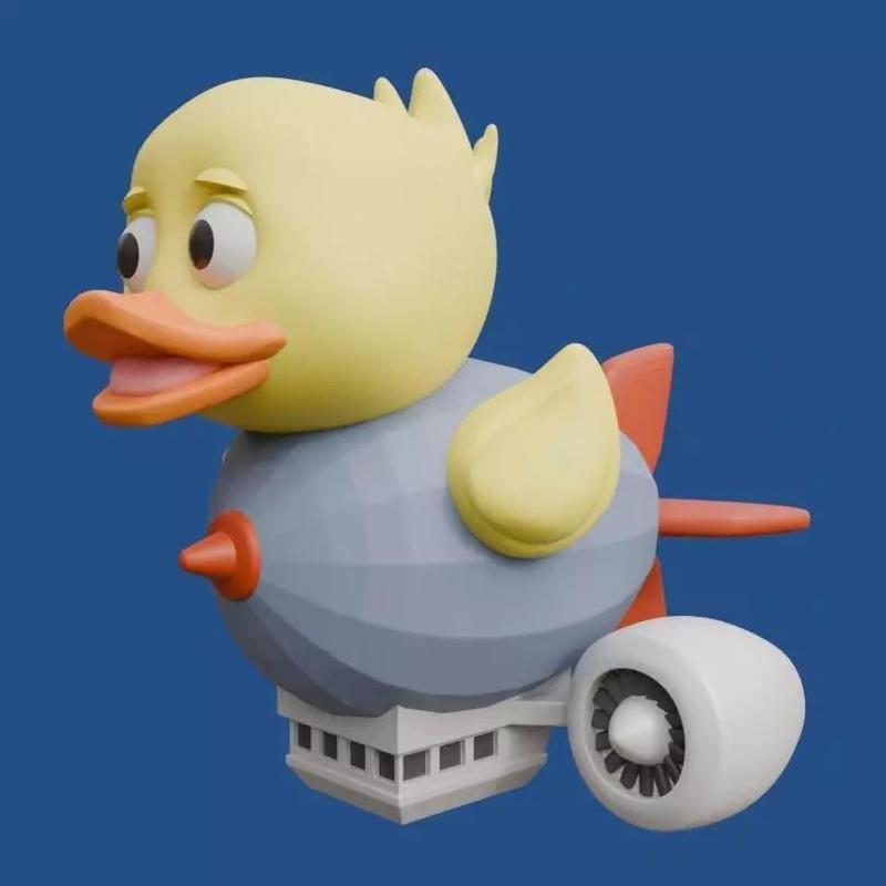 Anatroccolo Zeppelino Zeppelin Duckling Italian Brainrot Fan Art