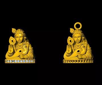 murgan god pendent 3D print model
