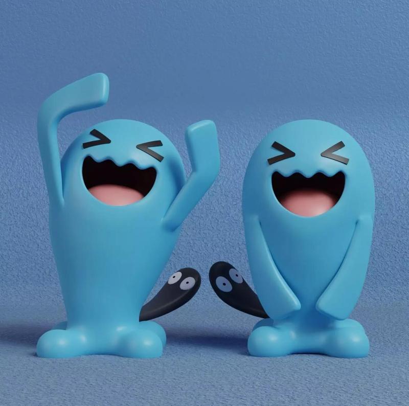Pokemon - Wobbuffet with 2 poses