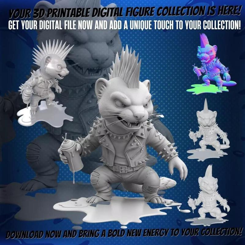 Punk Weasel Figure