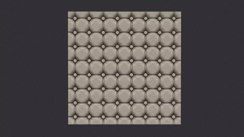 Quilted Fabric Leather Seamless Texture