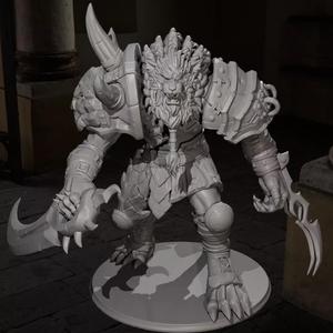 Rengar League of Legend figure STL 3D print Movie Games Diorama