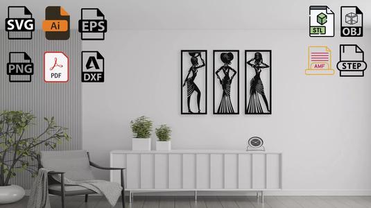 African Women Wall Decor Art