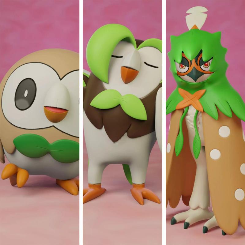 pokemon rowlet evolution pack