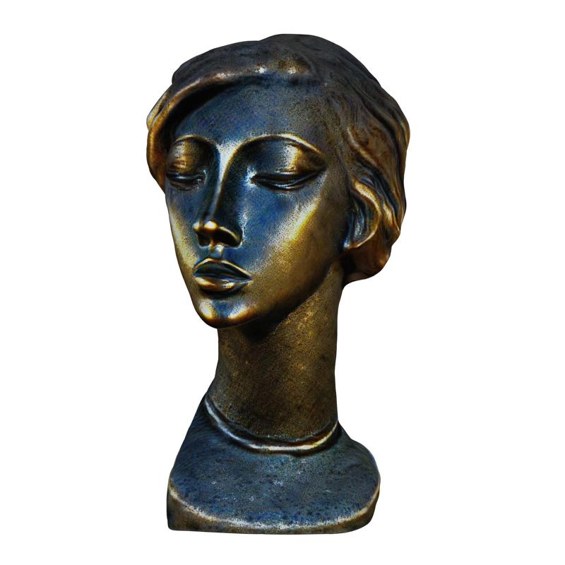 Lady Gaga bust modern art sculpture bronze