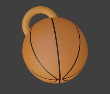 Basketball Keychain STL - Support-Free Easy Print