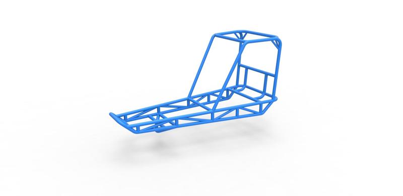 Diecast frame for old school water pumper Sand buggy Scale 1:25