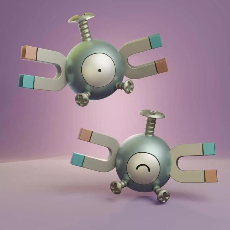 Pokemon - Magnemite with 2 poses