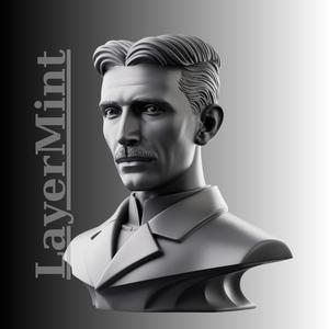 Nikola Tesla Bust – High Detail 3D Printable STL Model for Resin & FDM Printing