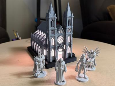 Diablo Inspired Cathedral Lamp + Characters