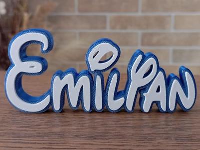 Disney Name Sign Emilyan Kid Room Wall Decor Tag 