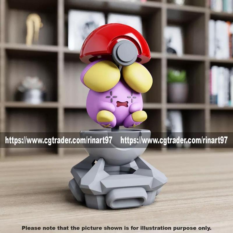 Whismur in the pokeball from Pokemon