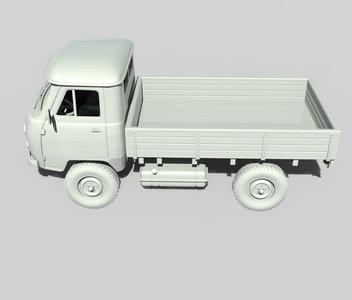 RC body UAZ УАЗ Головастик 313mm wheelbase Axial STL model