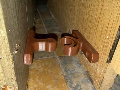 Snap-on door open holder