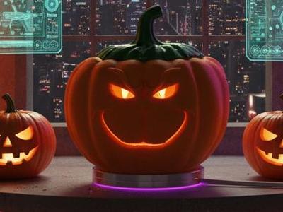 Grumpy Grinch Halloween Pumpkin