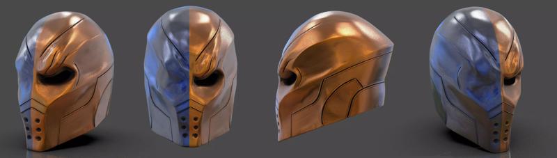 Deathstroke Helmet Print