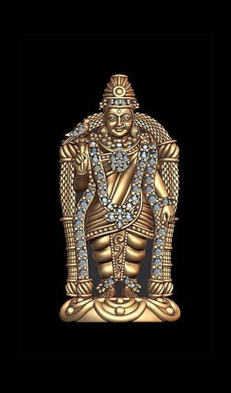 meenachi amman pendant