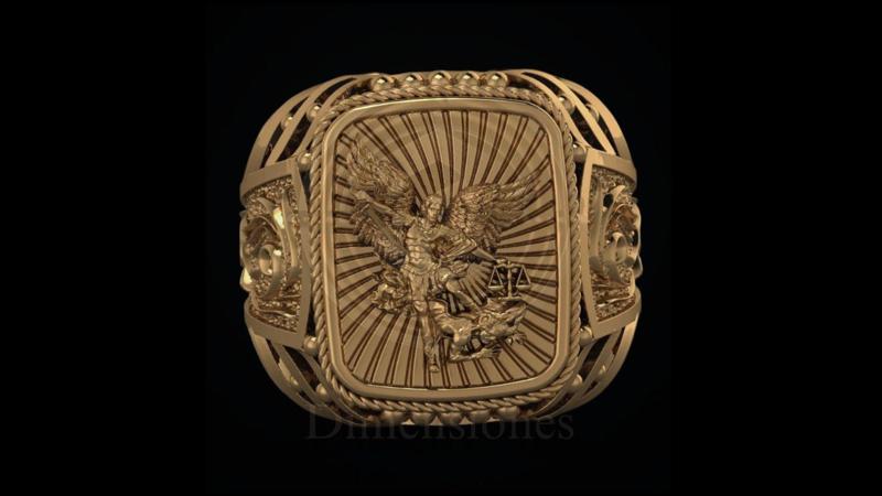 Archangel Michael's Ring - Protector and Celestial Warrior