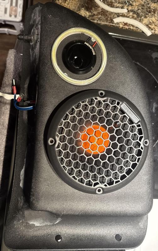 Jeep Tj Wrangler tweeter pod dome light adapters