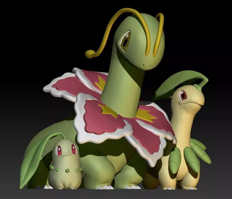 Pokemon Chikorita Bayleef Meganium