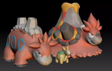 Pokemon Numel Camerupt Mega Evolution