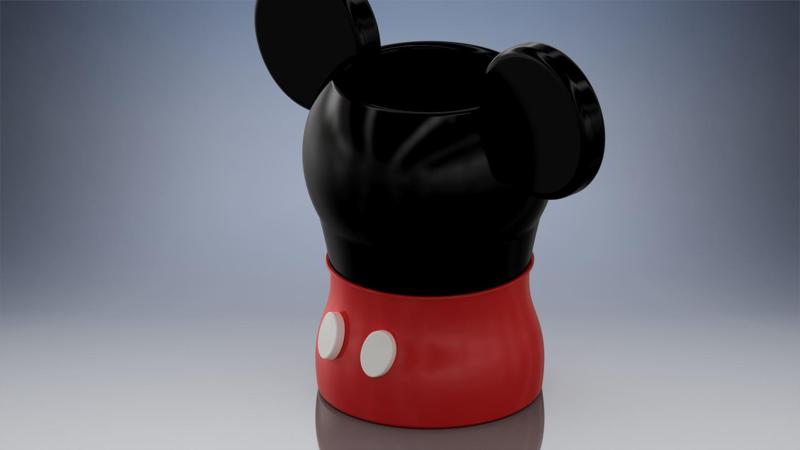 mickey mouse pen holder or flower pot